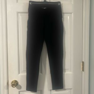 Luxe Slims woman’s black leggings with wide waistband. Size S. Never worn.